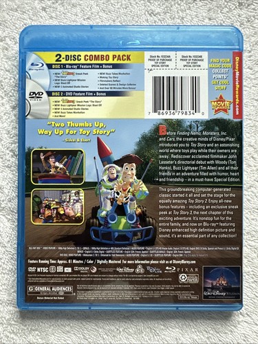 Toy Story Blu-ray 1995 Special Edition - Picture 2 of 2