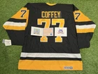Signed CCM Paul Coffey Pittsburgh Penguins Hockey Jersey Sz XL - COA
