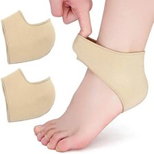 New Heel Cover Protectors Cracked Sleeve Heel Pads Cups Relieve Pain Plantar Fas