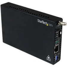 StarTech.com Gigabit Ethernet Fiber Media Converter with Open SFP Slot - Fibe...