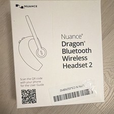 Nuance Dragon Bluetooth Wireless Headset 2 - Black, Wireless Bluetooth Headset