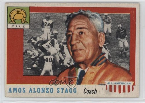 Amos Alonzo Stagg #38 1955 Topps All American card
