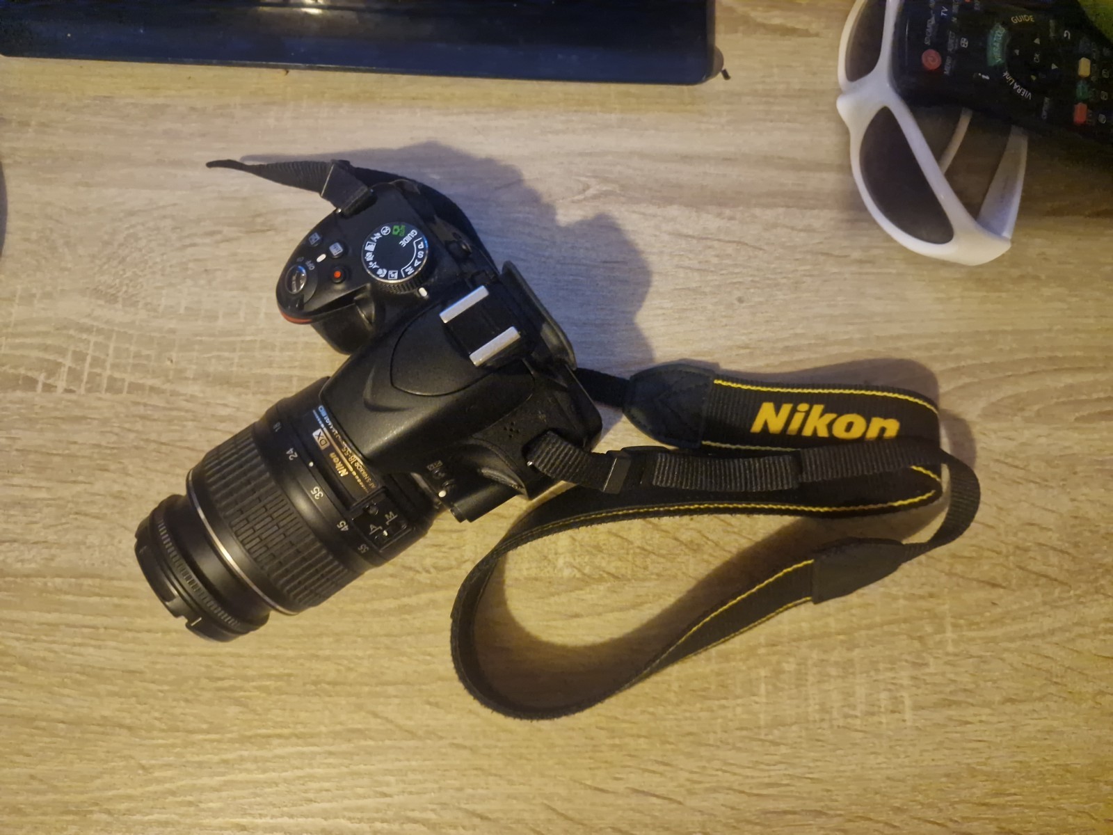 Nikon D3200 digital SLR camera with 18-55mm lense, 2 batteries and charger