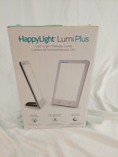 Verilux HappyLight Lumi Plus LED Light Therapy Lamp 10,000 Lux UV-Free Timer