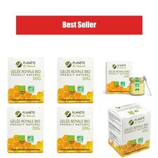 Gelée Royale Bio Planète au Naturel 120g - 4 boîtes de 30g