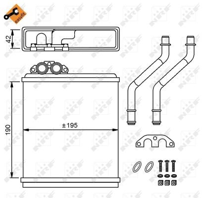 Fits NRF 58150 HEATER VOLVO 440 88-  ⭐UK Stock⭐