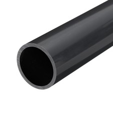 PVC Rigid Round Pipe 42.6mm ID 50mm 2" OD 350mm Dark Grey High Impact
