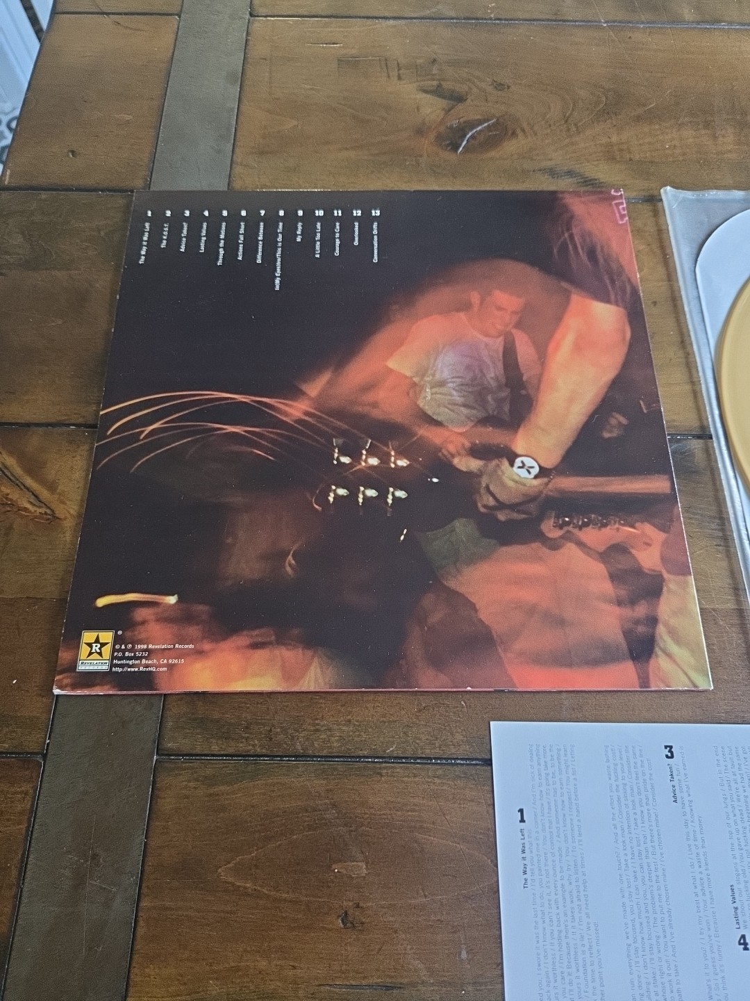 In My Eyes The Difference Between LP Yellow Vinyl 1998 1st Press /213 Revelation image 8