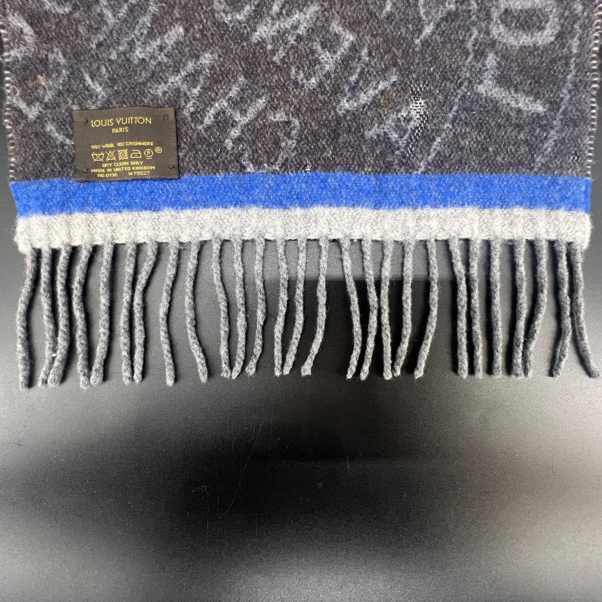 Louis Vuitton Echarpe Trunk Stamps Scarf Escharpe M78527 AB0196