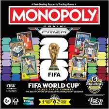 Monopoly Panini Prizm: FIFA World Cup Game I Football Board Game with Monopoly P