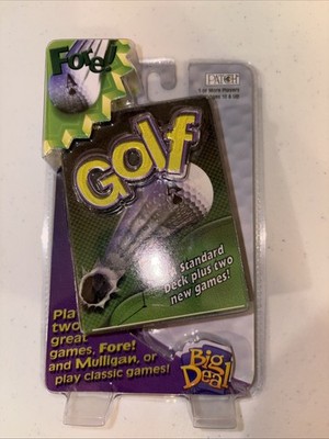 Fore! & Mulligan Game Golf Playing Cards By Patch Products Big Deal 2000 New