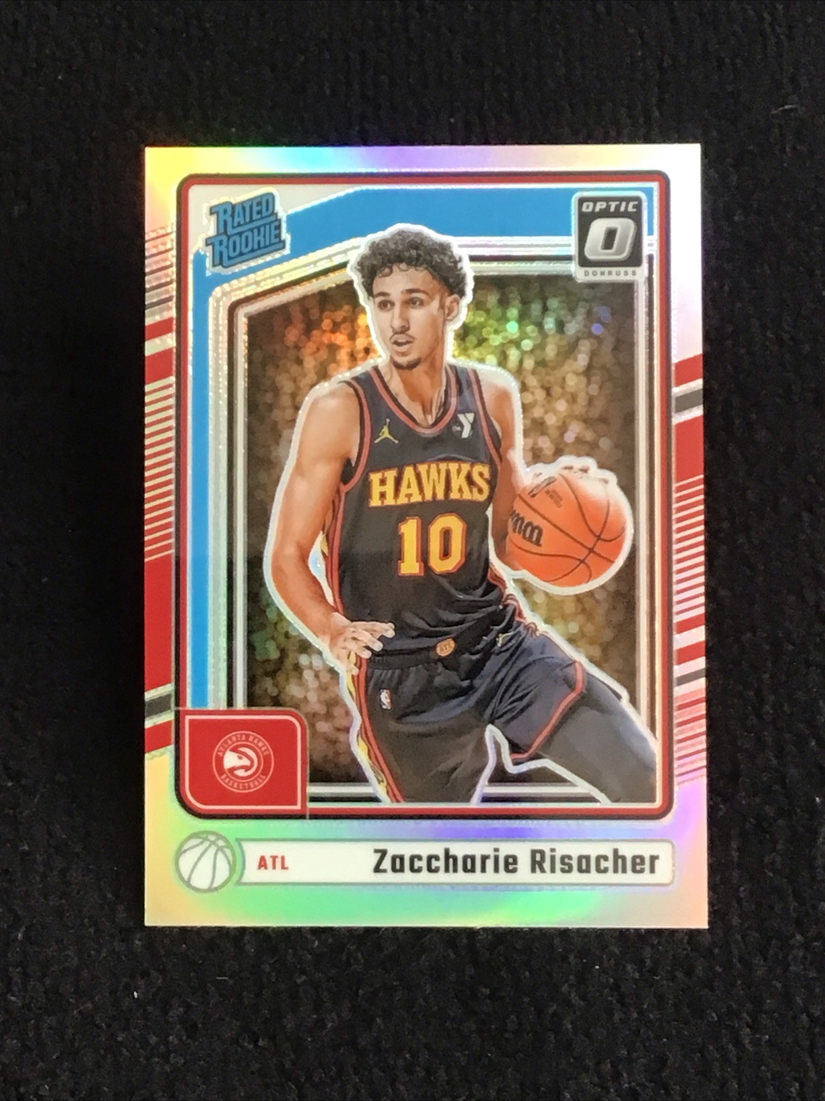 2024-25 Panini Donruss Optic Zaccharie Risacher Holo Prizm RC Rated Rookie #268