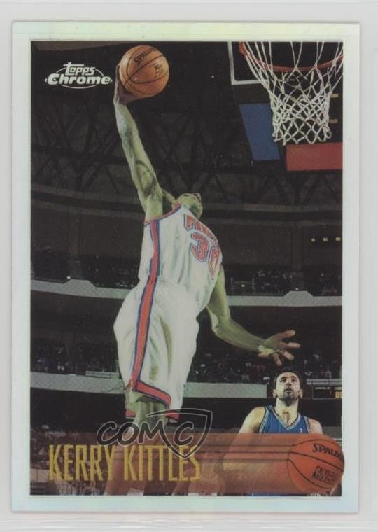 1996-97 Topps Chrome Refractor Kerry Kittles #198R Rookie RC 09is