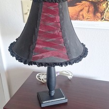 Black Victorian Table Lamp, Matte Finish, Han...