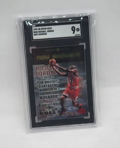 1999 Upper Deck Michael Jordan Now Showing #NS30 SGC 9 MINT BULLS FOIL CARD New