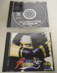 Neo Geo CD CD-T01 Console SNK SONIC WINGS2 THE KING OF Fighters 95 Tested Japan