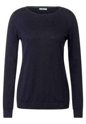 Cecil Boat Neck Structure Detail - Pullover Blu - Taglia S Abbigliamento Donna