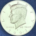 2003-S Kennedy Half Dollar 90% Silver Choice DCAM Proof