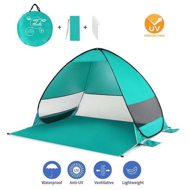 Pop Up Beach Tent Sun Shade Shelter Anti-UV Outdoor Camping Portable Gree Canopy