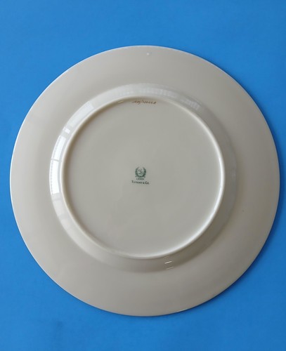 Antico piatto Lenox Tiffany & Company Art Deco oro e blu cobalto 10 1/2" raro - Foto 4 di 7