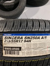 2 Take Off 215 55 17 Falken Sincera Sn250a As All Season Tires