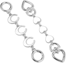 2 PCS Purse Charm Extender Chain Heart Moon Bag Extender Chain for Handbags,