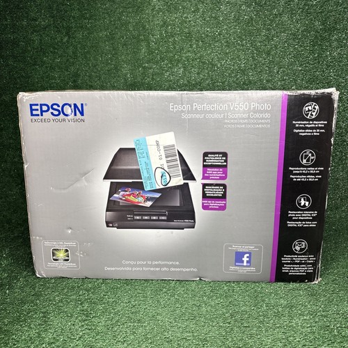 New Epson Perfection V550 Photo Color Scanner New Open Box 35mm Film Scanner
