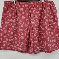 Columbia PFG Mens XXL Red Tropical Print Fishing Shorts Omni-Shade 8in