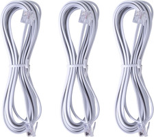3Pack RJ11 Cable Phone Cord for Landline 10Ft Telephone Cord Phone Line Cord RJ1