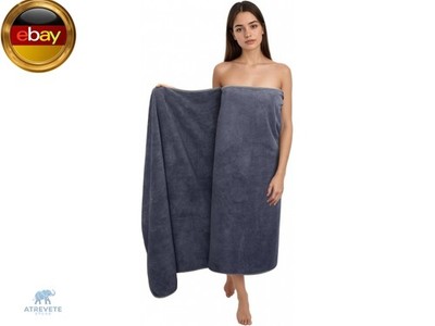 Zepphi Badetuch groß XXL Größe 100 x 200 cm Badetücher Saunatuch Mikrofaser Bau