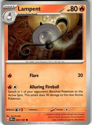 Lampent 037/197 Obsidian Flames Common
