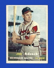 1957 Topps Set-Break #117 Joe Adcock EX-EXMINT *GMCARDS*