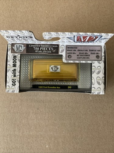 (Sealed) M2 Machines 1965 FORD Econoline Van GOLD MOONEYES Rare CHASE!!! Vhtf - Picture 2 of 8