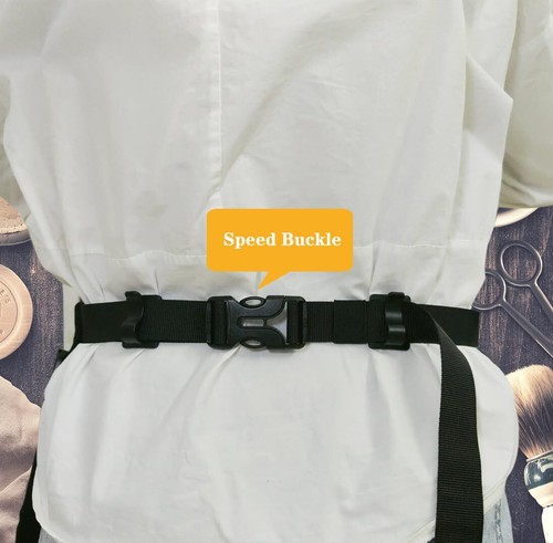 Barber Apron With 7 Pockets Waterproof And Bleachproof Hair Stylist Apron For Me - Picture 7 of 7