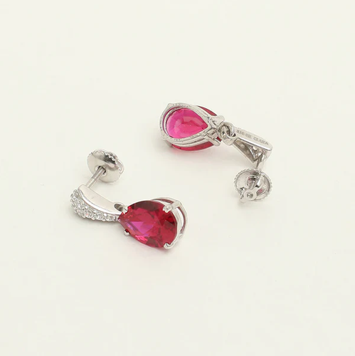 Garnet Pendant Necklace Jewelry Set 925 Sterling Silver January Birthstone Gift - Picture 6 of 6
