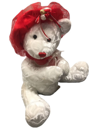 Dan Dee Collectors Choice Teddy Bear Red Hat Plush Stuffed Animal Doll - Picture 1 of 4