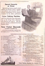 1910 VICTOR VICTROLA SACRED CONCERTS AT HOME ...
