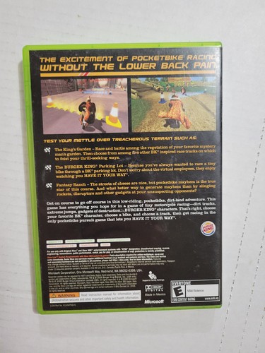 Microsoft Xbox 360 Pocket Bike Racer Game (Cleaned/Tested) Racing Burger King - Picture 3 of 3