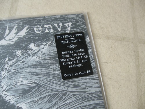 THURSDAY / ENVY 2008 POST HARDCORE SPLIT ALBUM LP COVER #2 NEW/MINT w/INSERT - Picture 2 of 3