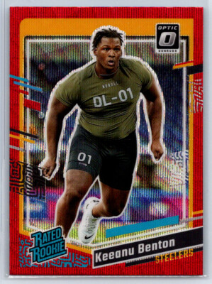 2023 Donruss Optic Keeanu Benton #387 RC Red Wave Pittsburgh Steelers