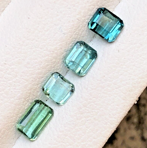 1.60 ct Lot of Natural Indicolite Faceted Afghan Tourmaline Loose Gemstone - Picture 5 of 9