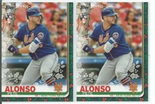 2019 Topps Holiday #71 PETE ALONSO Lights RC Lot - 063 SP Variation