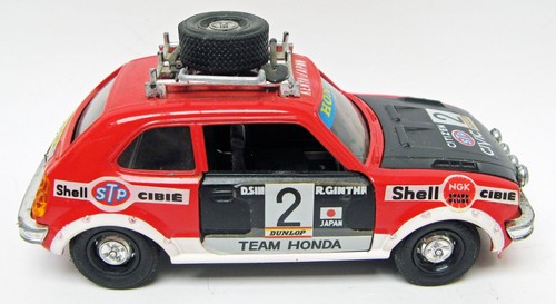 Rare Honda Civic 1500 GTL Rally Kenya Technica 1/28 Eidai Grip GT-05 Japan M - Picture 2 of 6