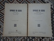 Appunti di igiene Editrice Viscontea 2 vol.