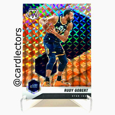 2020-21 Panini Mosaic Basketball RUDY GOBERT #58 Reactive Orange PRIZM SP JAZZ
