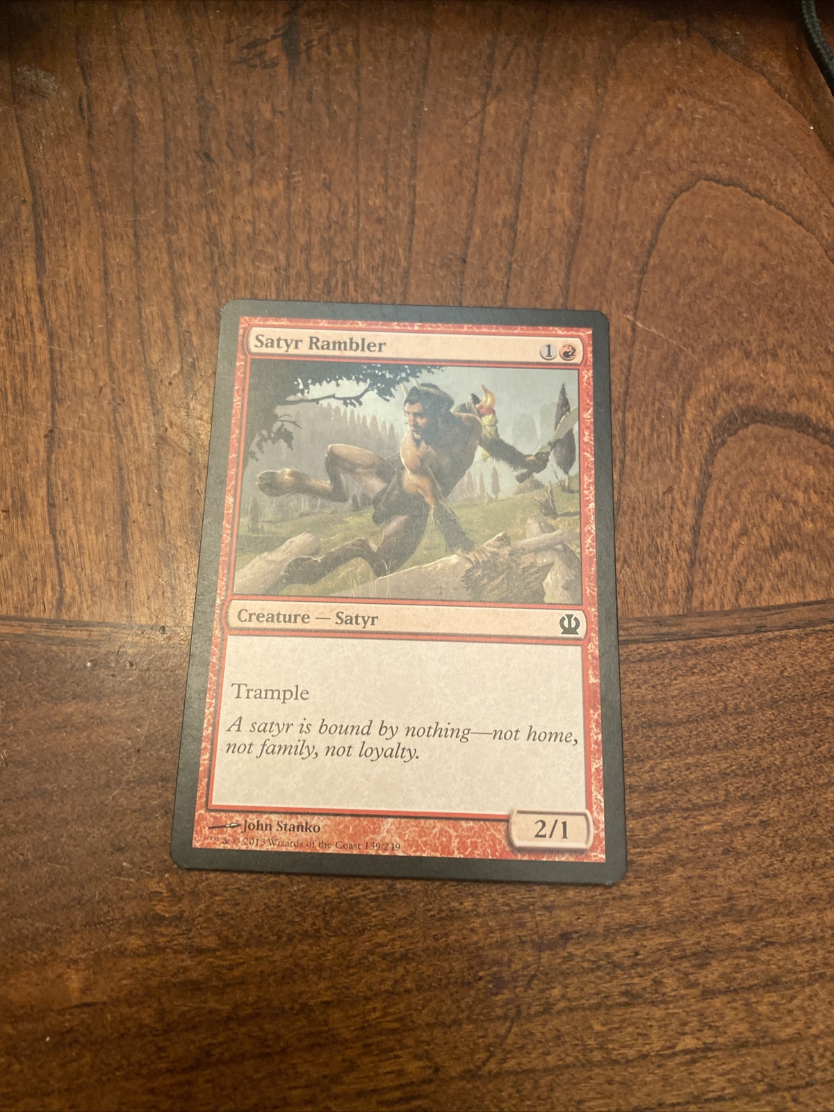 Magic The Gathering Trading card MTG Satyr Rambler Creature 139/249 | eBay