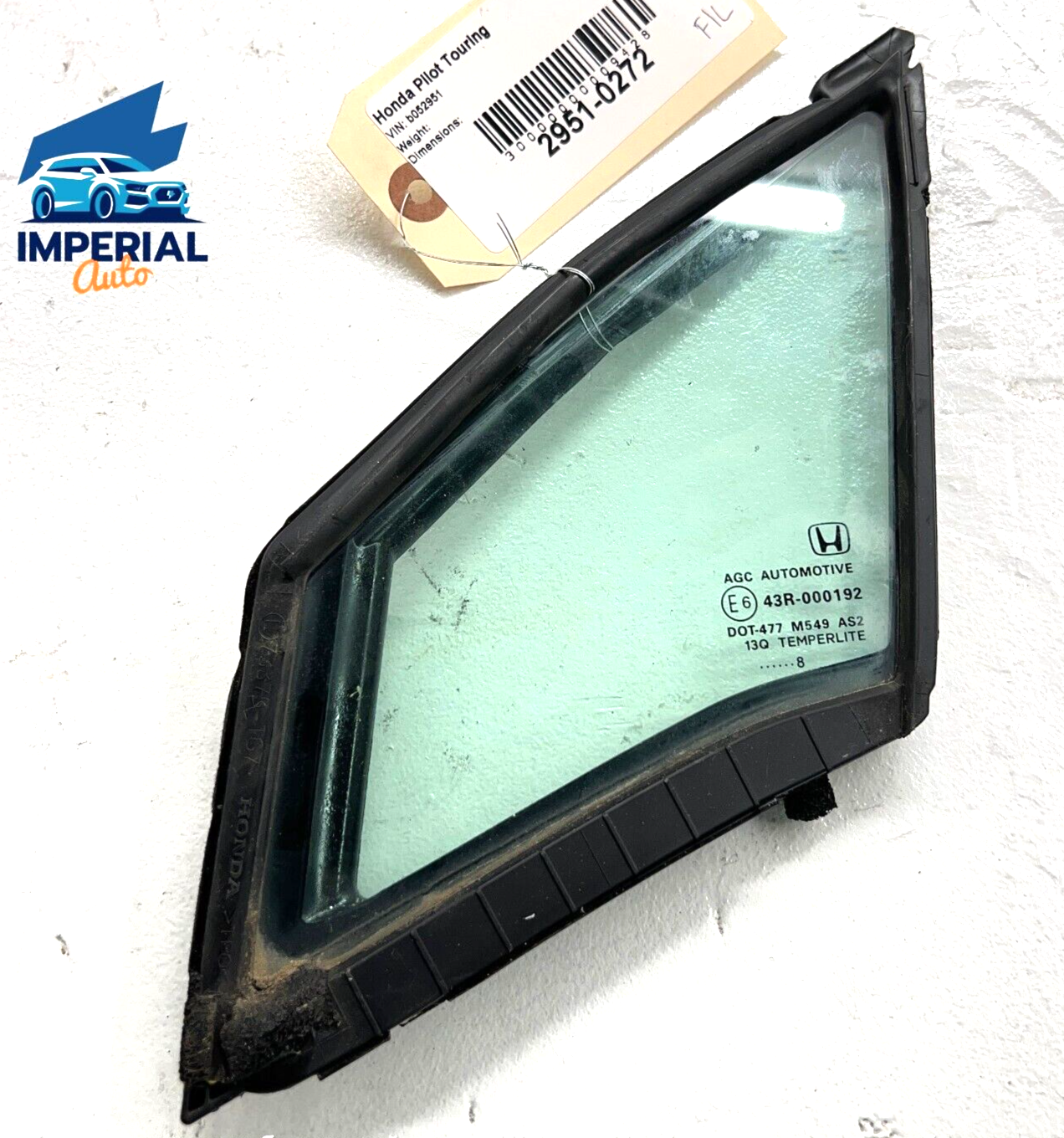 Honda OEM 2016 Pilot Front Door-vent Glass Seal Left 73375TG7A02 