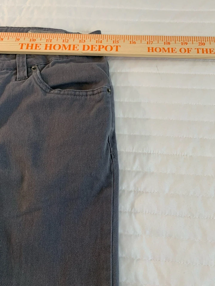 Pantalones de mezclilla para mujer Matix, talla 28x29, gris oscuro, ajustados rectos, 5 bolsillos, logotipo, cremallera, pero Foto 3 de 4