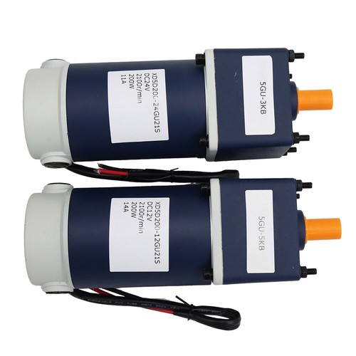 TECHTONGDA 400/600 RPM Electric Worm Gear Reducer Gearbox DC12V/24V 200W - Picture 14 of 24