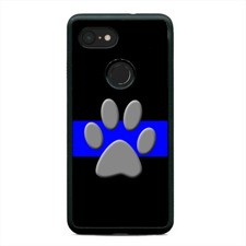 K9 Canine Dog Police Thin Blue Line Phone Case Cover For Google Pixel 3 3XL 2XL